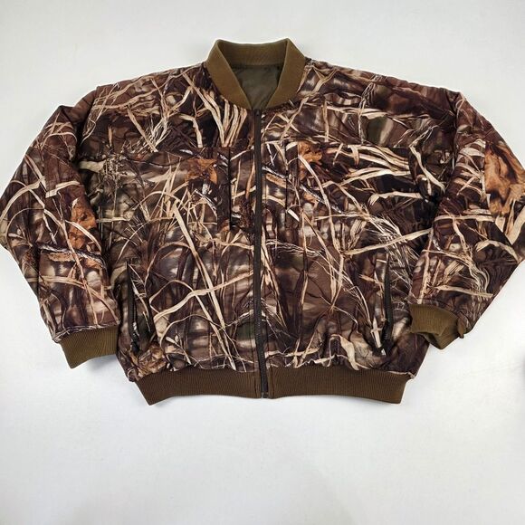 Drake Waterfowl Zip Up Jacket Mossy Oak Treebark Camouflage Duck Hunting XL Camo - Picture 1 of 9